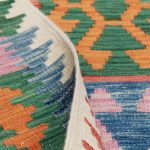 Kilim szőnyeg 154x104 kézi szövésű afgán gyapjú kilim