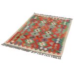 Kilim szőnyeg 147x100 kézi szövésű afgán gyapjú kilim