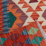 Kilim szőnyeg Chobi 114x77 kézi szövésű afgán gyapjú kilim