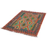 Kilim szőnyeg 144x106 kézi szövésű afgán gyapjú kilim
