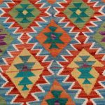 Kilim szőnyeg 144x106 kézi szövésű afgán gyapjú kilim