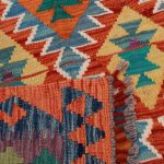 Kilim szőnyeg 144x106 kézi szövésű afgán gyapjú kilim