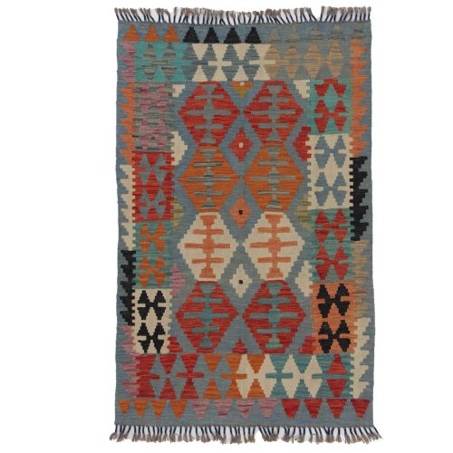 Kilim szőnyeg Chobi 155x101 kézi szövésű afgán gyapjú kilim