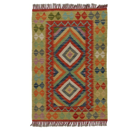 Afgán Kilim szőnyeg 128x87 kézi szövésű etnikai kilim