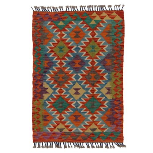 Chobi Kilim szőnyeg 121x82 kézi szövésű afgán gyapjú kilim