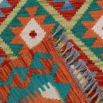Kilim szőnyeg 149x103 kézi szövésű afgán gyapjú kilim