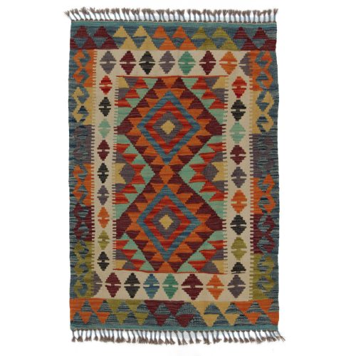 Afgán Kilim szőnyeg 125x85 kézi szövésű etnikai kilim