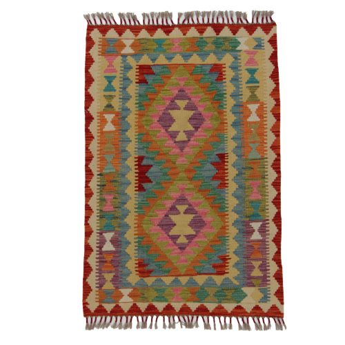 Chobi Kilim szőnyeg 122x83 kézi szövésű afgán gyapjú kilim