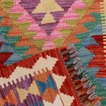 Chobi Kilim szőnyeg 122x83 kézi szövésű afgán gyapjú kilim