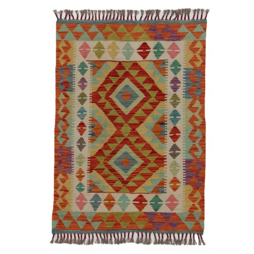 Chobi Kilim szőnyeg 119x86 kézi szövésű afgán gyapjú kilim