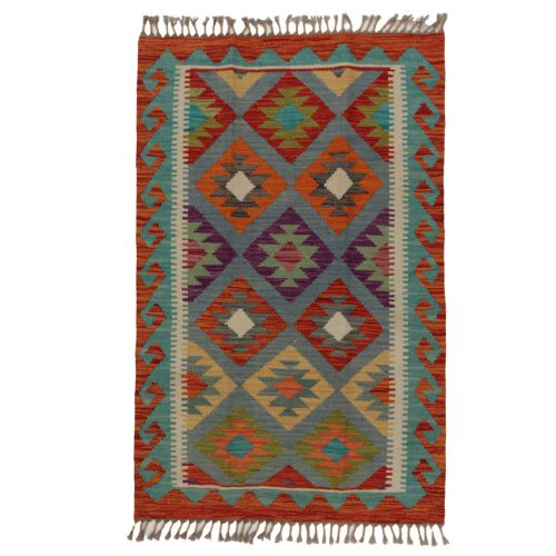 Chobi Kilim szőnyeg 123x79 kézi szövésű afgán gyapjú kilim