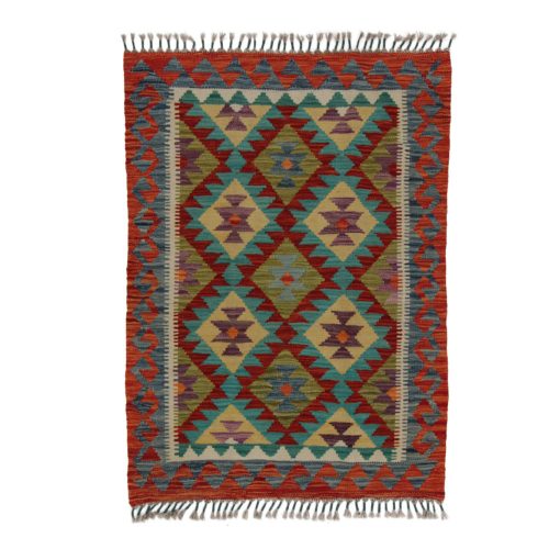 Kilim szőnyeg Chobi 80x112 kézi szövésű afgán gyapjú kilim