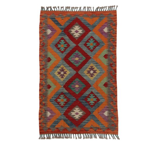 Afgán Kilim szőnyeg 125x79 kézi szövésű etnikai kilim