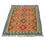 Afgán Kilim szőnyeg 125x78 kézi szövésű etnikai kilim