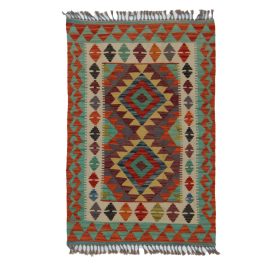 Afgán Kilim szőnyeg 125x84 kézi szövésű etnikai kilim