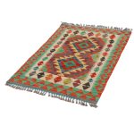 Afgán Kilim szőnyeg 125x84 kézi szövésű etnikai kilim