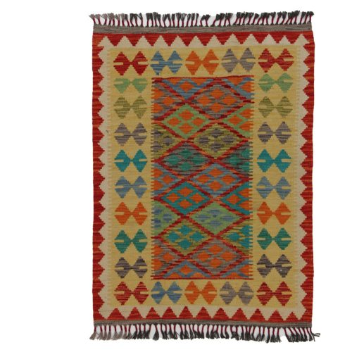 Chobi Kilim szőnyeg 118x88 kézi szövésű afgán gyapjú kilim