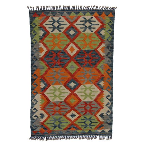 Kézi szövésű Kilim szőnyeg 156x98 afgán etnikai kilim