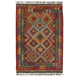 Kilim szőnyeg 148x102 kézi szövésű afgán gyapjú kilim