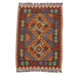 Chobi Kilim szőnyeg 117x87 kézi szövésű afgán gyapjú kilim