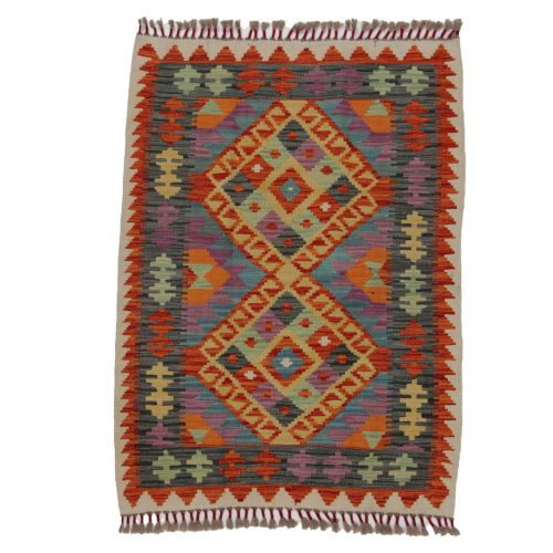 Chobi Kilim szőnyeg 117x87 kézi szövésű afgán gyapjú kilim