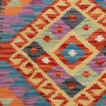 Chobi Kilim szőnyeg 117x87 kézi szövésű afgán gyapjú kilim