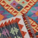 Chobi Kilim szőnyeg 117x87 kézi szövésű afgán gyapjú kilim