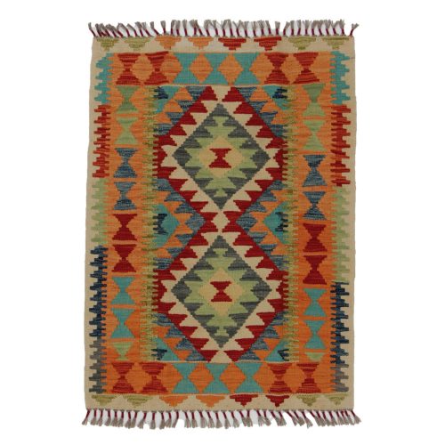 Chobi Kilim szőnyeg 117x86 kézi szövésű afgán gyapjú kilim