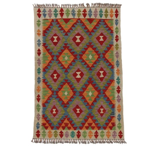 Kézi szövésű Kilim szőnyeg 147x98 afgán etnikai kilim