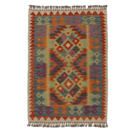   Chobi Kilim szőnyeg 120x87 kézi szövésű afgán gyapjú kilim