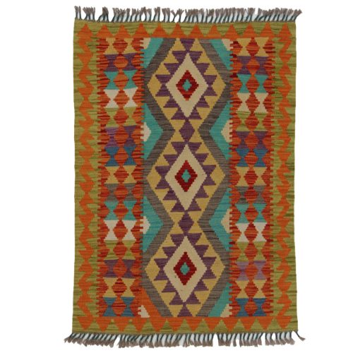 Chobi Kilim szőnyeg 118x88 kézi szövésű afgán gyapjú kilim