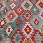 Kilim szőnyeg 253x179 kézi szövésű afgán gyapjú kilim