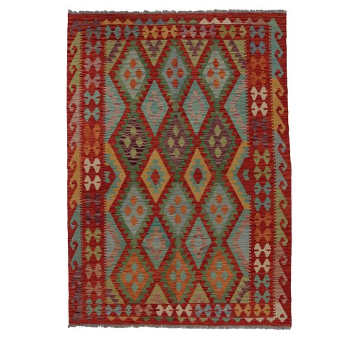 Afgán szőttes Chobi 178x249 kézi szövésű gyapjú kilim