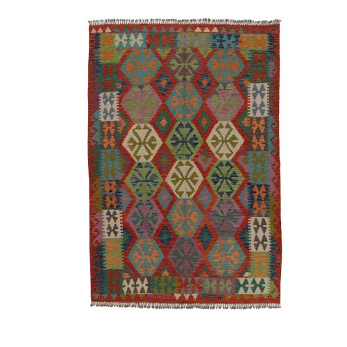 Kilim szőnyeg 202x288 kézi szövésű afgán gyapjú kilim