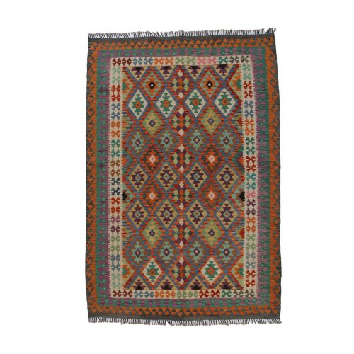 Kilim szőnyeg 203x294 kézi szövésű afgán gyapjú kilim