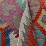 Kilim szőnyeg 203x287 kézi szövésű afgán gyapjú kilim