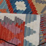 Kilim szőnyeg 203x287 kézi szövésű afgán gyapjú kilim