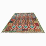 Kilim szőnyeg 205x293 kézi szövésű afgán gyapjú kilim