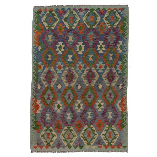 Afgán szőttes Chobi 174x258 kézi szövésű gyapjú kilim