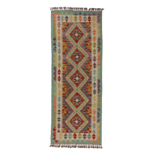 Kilim szőnyeg Chobi 75x195 kézi szövésű afgán gyapjú kilim