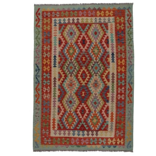 Afgán szőttes Chobi 173x248 kézi szövésű gyapjú kilim