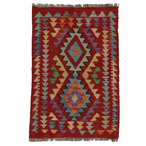 Etnikai Kilim szőnyeg 98x67 kézi szövésű afgán gyapjú kilim