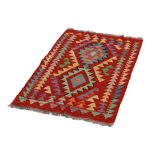 Etnikai Kilim szőnyeg 98x67 kézi szövésű afgán gyapjú kilim