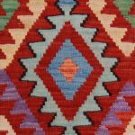 Etnikai Kilim szőnyeg 98x67 kézi szövésű afgán gyapjú kilim