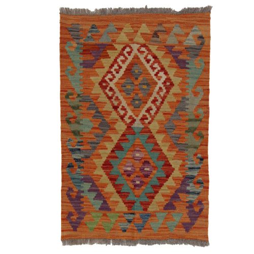 Etnikai Kilim szőnyeg 95x64 kézi szövésű afgán gyapjú kilim