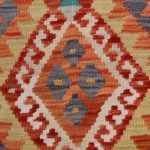 Etnikai Kilim szőnyeg 95x64 kézi szövésű afgán gyapjú kilim