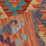 Etnikai Kilim szőnyeg 95x64 kézi szövésű afgán gyapjú kilim