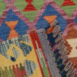 Kilim szőnyeg Chobi 94x64 kézi szövésű afgán gyapjú kilim
