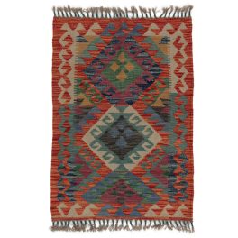 Etnikai Kilim szőnyeg 94x66 kézi szövésű afgán gyapjú kilim