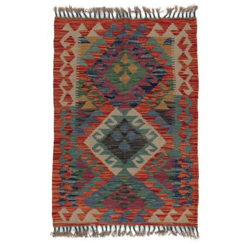 Etnikai Kilim szőnyeg 94x66 kézi szövésű afgán gyapjú kilim